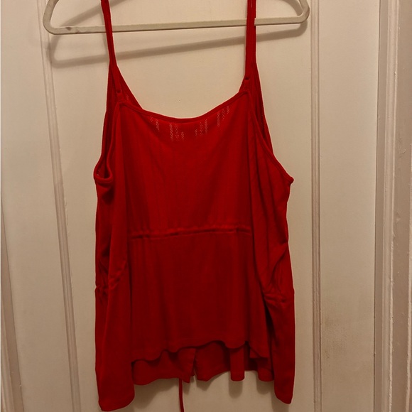torrid Red Button-Front Drawstring Camisole - Picture 2 of 3